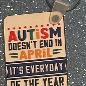 Colorful Autism Awareness Keychain